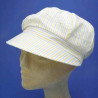 Casquette gavroche coton polyester pour femme safran : couleur - safran, taille - Elastiqué 54 à 57cm