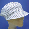 Casquette gavroche coton polyester pour femme ocean : couleur - ocean, taille - Elastiqué 54 à 57cm