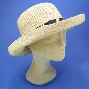 chapeau Raphia forme breton pour femme