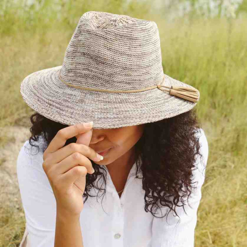 Chapeau Safari Anti-UV Femme/homme - Bord 9,5 Cm, UPF 50+ - Pliable, Réglable 56-59 Cm - Pour Randonnée, Jardinage