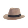 Chapeau house of ord anti UV homme femme  bord moyen taupe : couleur - taupe, Mixte - Homme et Femme, Taille Réglable - par lacet de 54cm à 58cm