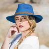 Chapeau bleu  anti UV  femme : couleur - bleu marine 5, Mixte - Homme et Femme, Taille Réglable - par lacet de 55cm à 59cm