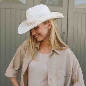 Chapeau femme anti UV cowboy rio ivoire