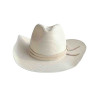 Chapeau femme anti UV cowboy rio ivoire : couleur - -ivoire-, Taille Réglable - par lacet de 55cm à 59cm