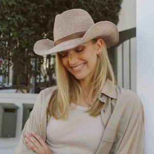 Chapeau femme anti UV cowboy rio sable