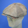 Casquette irlandaise peaky blinders cuir d'agneau : couleur - marron 0, taille - 61cm