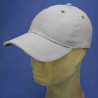 Casquette baseball coton gris reglable par scratch : couleur - gris, Mixte - Homme et Femme, Taille Réglable - de 55 à 60cm