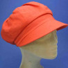 Gavroche été en lin tangerine pour femme : couleur - tangerine, Taille Réglable - de 54 à 57cm