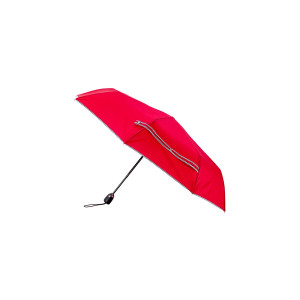 Parapluie piganiol rouge rayures marine femme pliant fabriqué en FRANCE