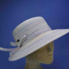 Casquette lavande tressage de coton pour femme : couleur - lavande, Taille Réglable - par lacet de 54cm à 58cm