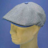 Casquette irlandaise bleu lin et coton homme : couleur - bleue, taille - 59cm