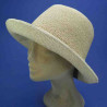 Chapeau cloche Raphia bord moyen naturel femme : couleur - naturel, Taille Réglable - par lacet de 54cm à 58cm