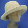 Chapeau cloche Raphia bord moyen naturel femme : couleur - naturel, Taille Réglable - par lacet de 54cm à 58cm