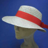 casquette longue visiére corail paille femme : couleur - corail, Modéle - Femme, taille - 57cm
