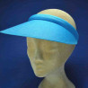 Grande visiére serre téte HOMME ET FEMME : couleur - bleu turquoise, taille - 54cm à 60cm