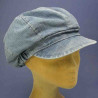 Casquette gavroche d'été visiére souple en jean clair : couleur - jean clair, Taille Réglable - elastiqué de 54 cm à 58 cm