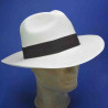 Chapeau Panama fino fedora classique homme :  garniture - gros grain coton, taille - S.55-56 cm