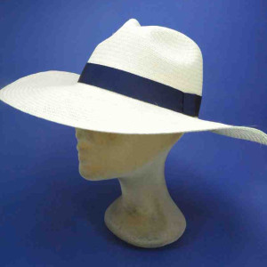 Panama chapeau marine trés grand bord mixte