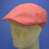 Casquette gatsby d'été en lin brique : couleur - brique, taille - 58cm