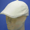 Casquette gatsby réglable en coton beige : couleur - beige, taille - 55 cm à 61 cm par glissière arrière