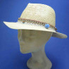 Chapeau traveler paille de papier tressé femme : couleur - naturel, taille - S.54.55cm