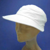 Casquette naturelle longue visiére souple en lin pour femme : couleur - naturel, taille - elastiqué de 54 cm à 58 cm