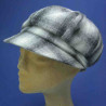 Gavroche casquette laine femme twilight gris : couleur - gris, taille - elastiqué de 54 cm à 58 cm