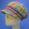 Gavroche casquette haut de gamme laine femme multicolore : couleur - multi couleurs, taille - elastiqué de 54 cm à 58 cm