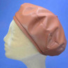 Béret fashion femme en PVC cannelle : couleur - canelle, taille - 56.57cm