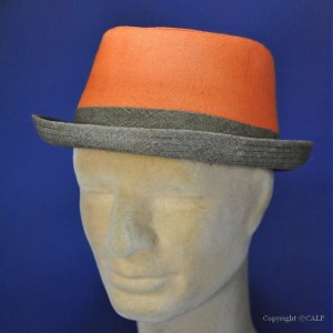 Chapeau mode orange 