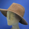 Chapeau anti UV homme femme  automne hiver laine d'agneau brick : couleur - brick, Taille Réglable - par lacet de 54cm à 58cm