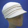 Casquette femme en polaire naturel : couleur - naturel, taille - elastiqué de 54 cm à 58 cm