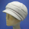 casquette gavroche polaire beige petit plateau : couleur - beige, taille - elastiqué de 54 cm à 58 cm