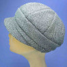 casquette gavroche polaire gris petit plateau : couleur - gris, taille - elastiqué de 54 cm à 58 cm