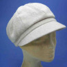 casquette gavroche  beige moyen plateau : couleur - beige, taille - elastiqué de 54 cm à 58 cm