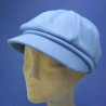 casquette gavroche bleu moyen plateau : couleur - bleu 75, taille - elastiqué de 54 cm à 58 cm