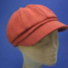 casquette gavroche brique moyen plateau : couleur - brique, taille - elastiqué de 54 cm à 58 cm