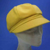 casquette gavroche polaire moutarde grand plateau : couleur - moutarde, taille - elastiqué de 54 cm à 58 cm