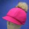 Casquette polaire pompon fuchsia femme : couleur - fushia, taille - Elastiqué 54 à 57cm