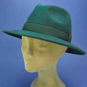chapeau flechet feutre de laine femme et homme vert