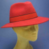 chapeau flechet feutre de laine femme et homme rubis : couleur - rubis, taille - 57cm