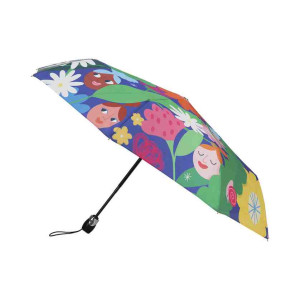 Piganiol Parapluie femme pliant la ville et les nuages