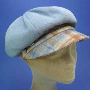 Gavroche casquette haut de gamme polyester laine femme bleu