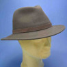 Chapeau feutre de laine marron fabrication francaise : couleur - marron 0, Mixte - Homme et Femme, taille - Xl.60.61cm