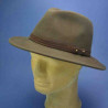 Chapeau feutre de laine olive fabrication francaise : couleur - olive, Mixte - Homme et Femme, taille - M.56.57cm