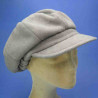 casquette gavroche polaire beige trés grand plateau : couleur - beige, taille - elastiqué de 54 cm à 58 cm