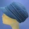 Casquette bleu fashion femme en polaire : couleur - bleu-25, taille - elastiqué de 54 cm à 58 cm