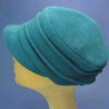 Casquette turquoise fashion femme en polaire : couleur - turquoise, taille - elastiqué de 54 cm à 58 cm