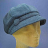 casquette gavroche polaire bleu très petit plateau : couleur - bleu-02, taille - elastiqué de 54 cm à 58 cm