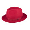 chapeau feutre de poils haut de gamme roulable et pliable rubis : couleur - rubis, Mixte - Homme et Femme, taille - 55cm